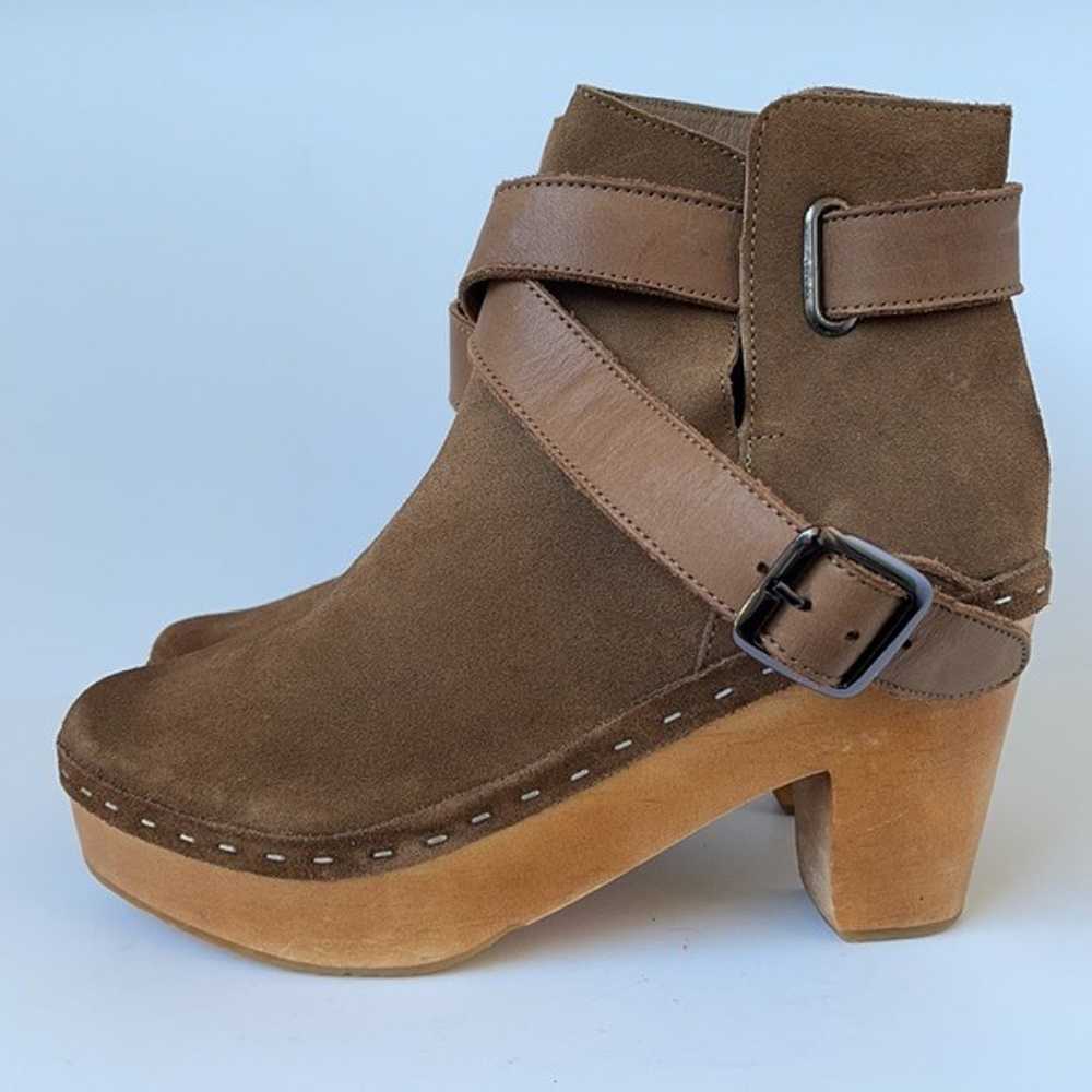 Free People 'Bungalow' Clog in Suede Leather 8M - image 4