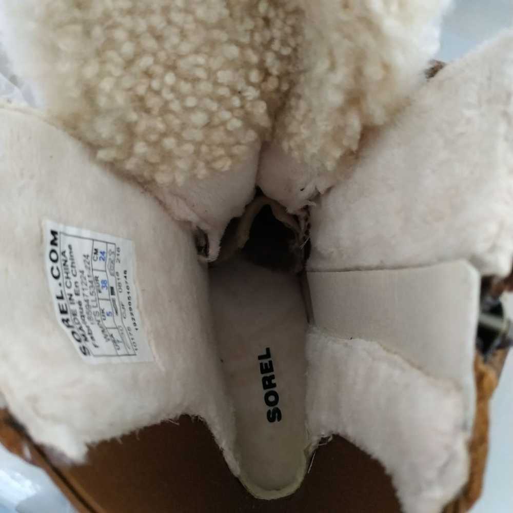 New Sorel Phoenix Lace Shearling Boots 7 - image 4
