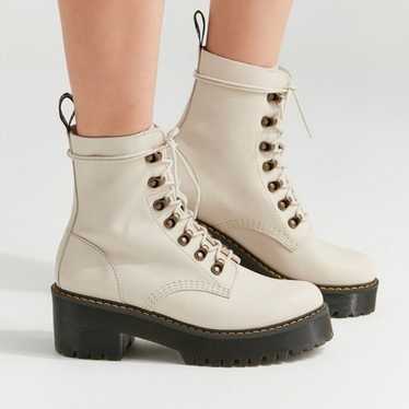Dr Martens Leona Bone Platform boots Rare Size 9 … - image 1