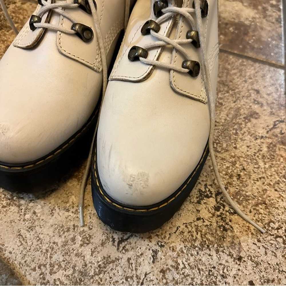 Dr Martens Leona Bone Platform boots Rare Size 9 … - image 4