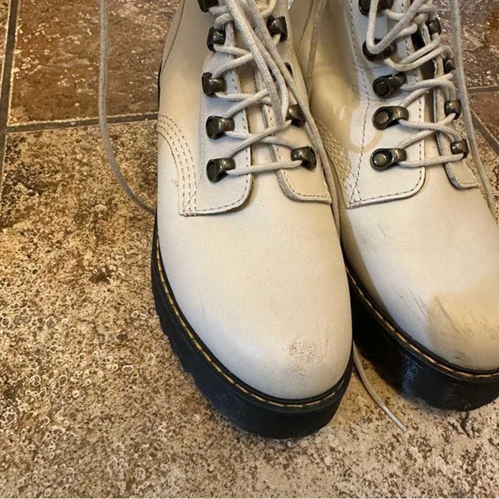 Dr Martens Leona Bone Platform boots Rare Size 9 … - image 5