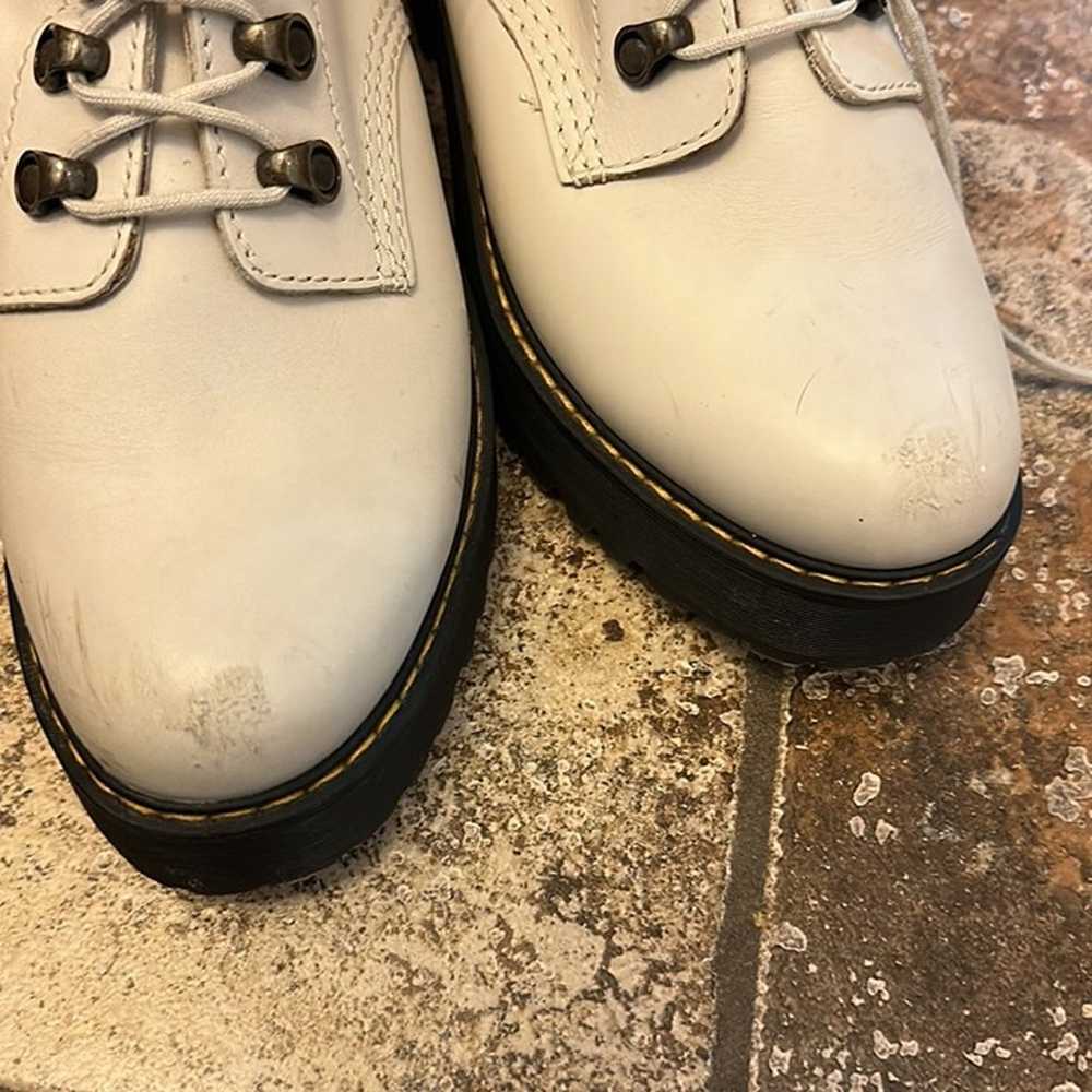 Dr Martens Leona Bone Platform boots Rare Size 9 … - image 9