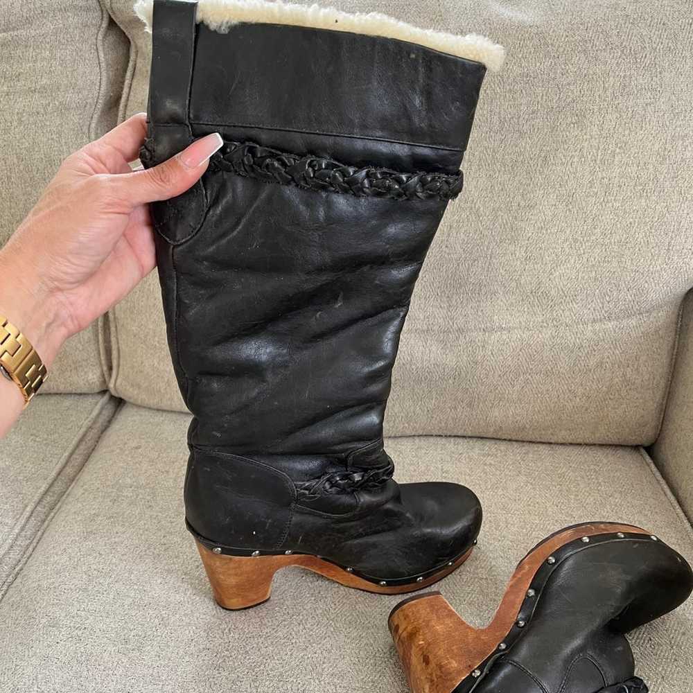 UGG Australia Black Leather Boots - image 3