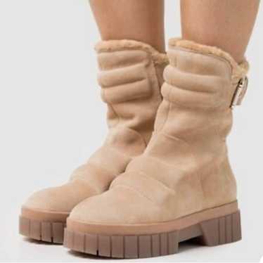 Free People Fable Faux Fur Suede Boots