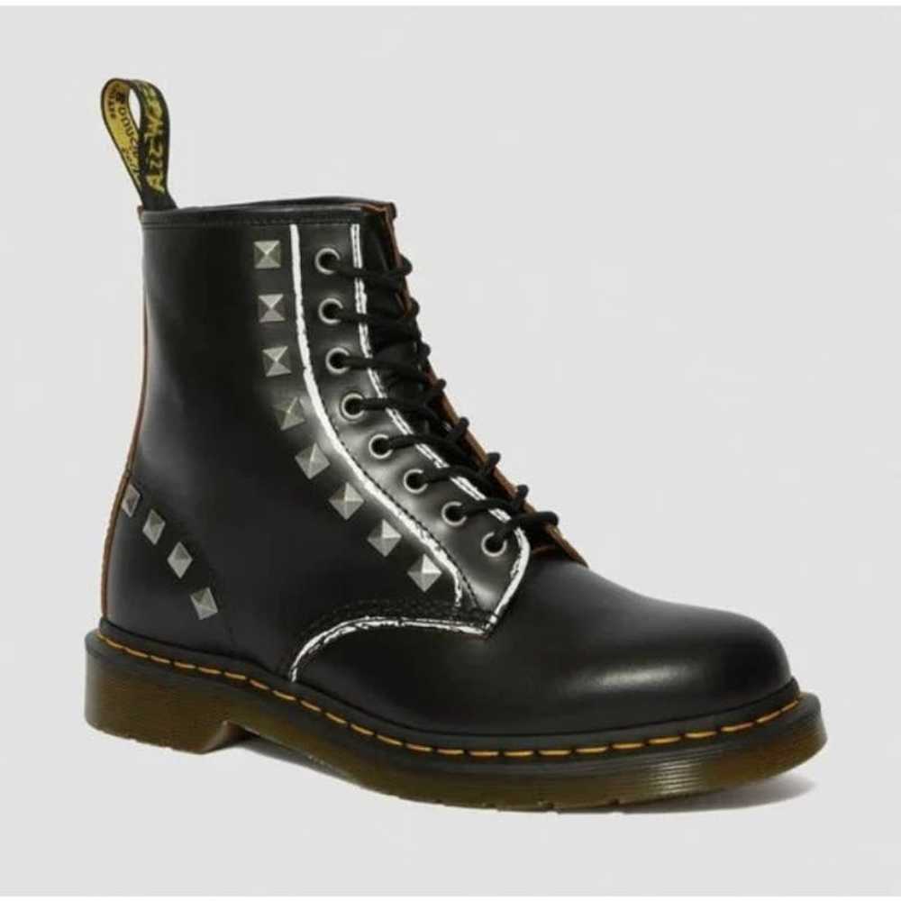 Dr. Marten Black Leather 1460 STUD Lace up Boots … - image 1