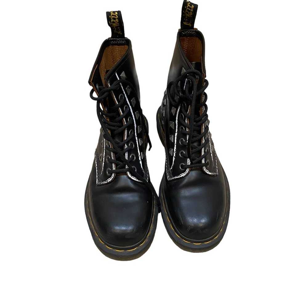 Dr. Marten Black Leather 1460 STUD Lace up Boots … - image 3