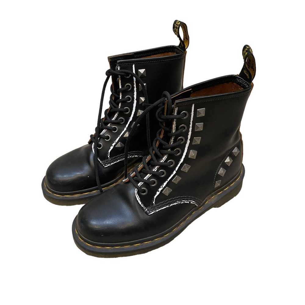 Dr. Marten Black Leather 1460 STUD Lace up Boots … - image 4