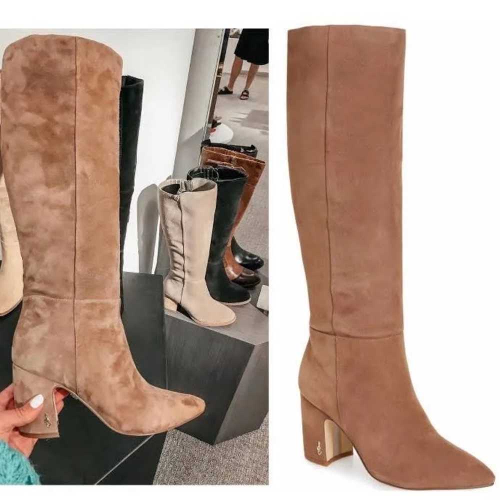 Sam Edelman hiltin hai camel suede knee high boot… - image 1