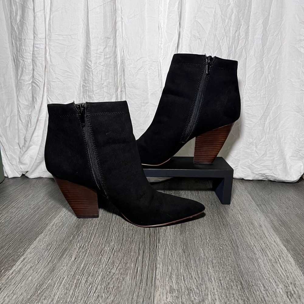 Saks Fifth Avenue Black Suede Ankle Boots - image 4