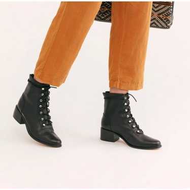 Free People Eberly Lace Up Leather Boots