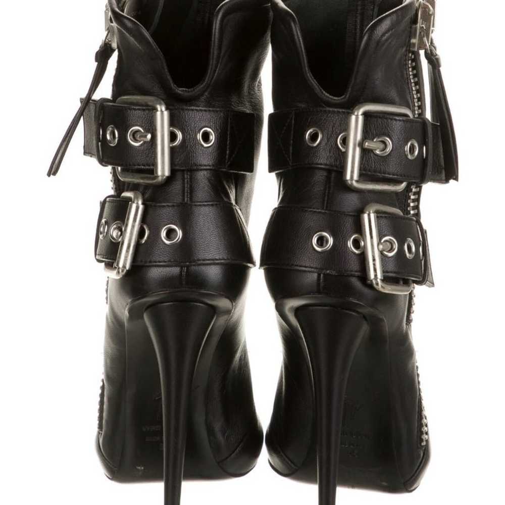 giuseppe zanotti biker booties sz 5 - image 4