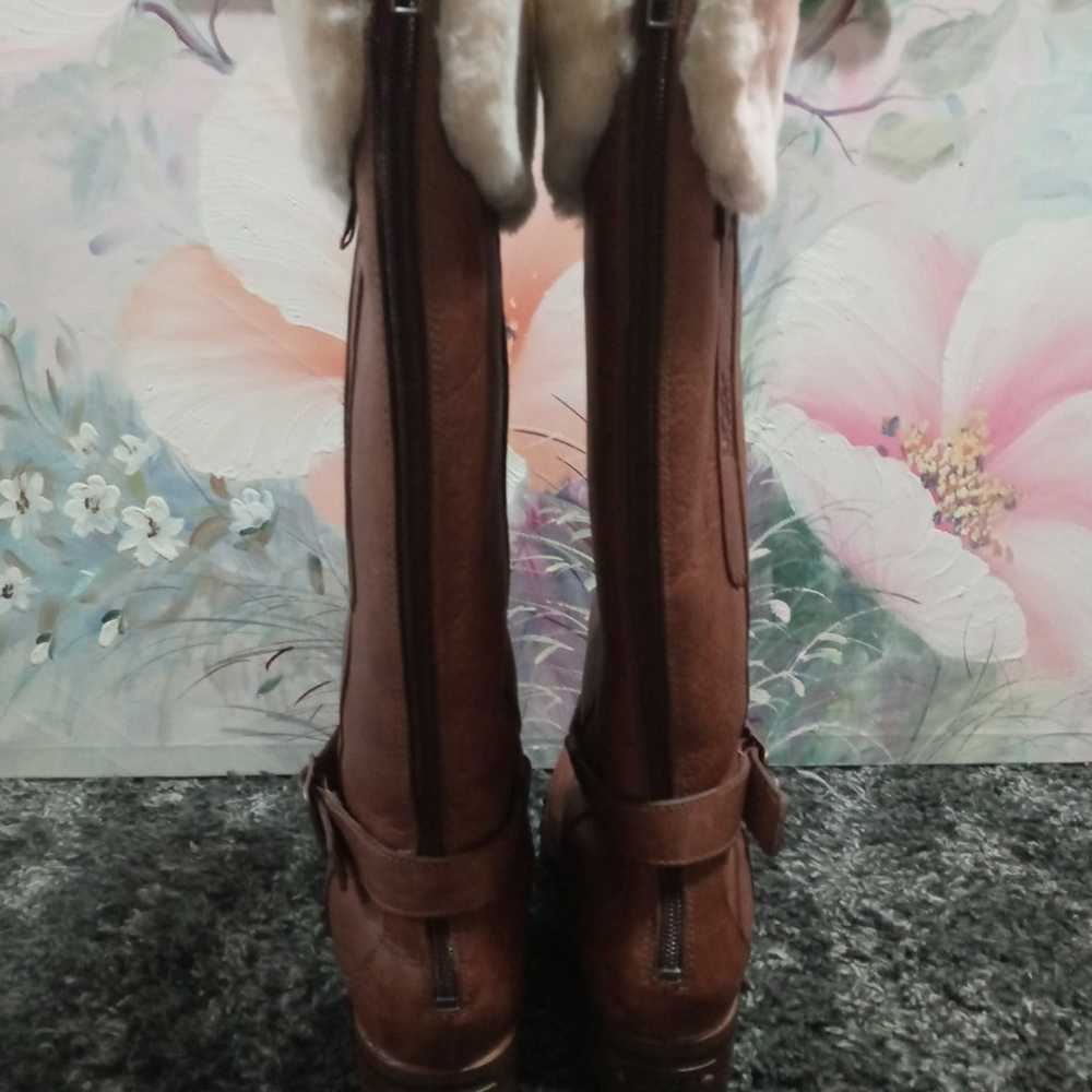 New UGG Langley Waterproof Leather Boots Chestnut… - image 3