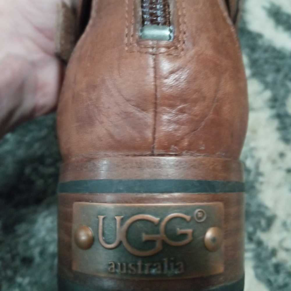 New UGG Langley Waterproof Leather Boots Chestnut… - image 4