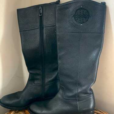 Tory Burch Black Kiernan 35mm Riding Boots