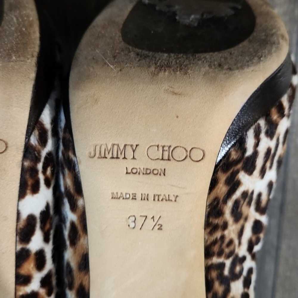 Jimmy Choo Alanis Leopard Print Ankle Boots In Mu… - image 11