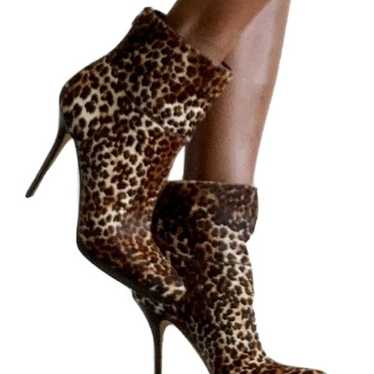 Jimmy Choo Alanis Leopard Print Ankle Boots In Mu… - image 1