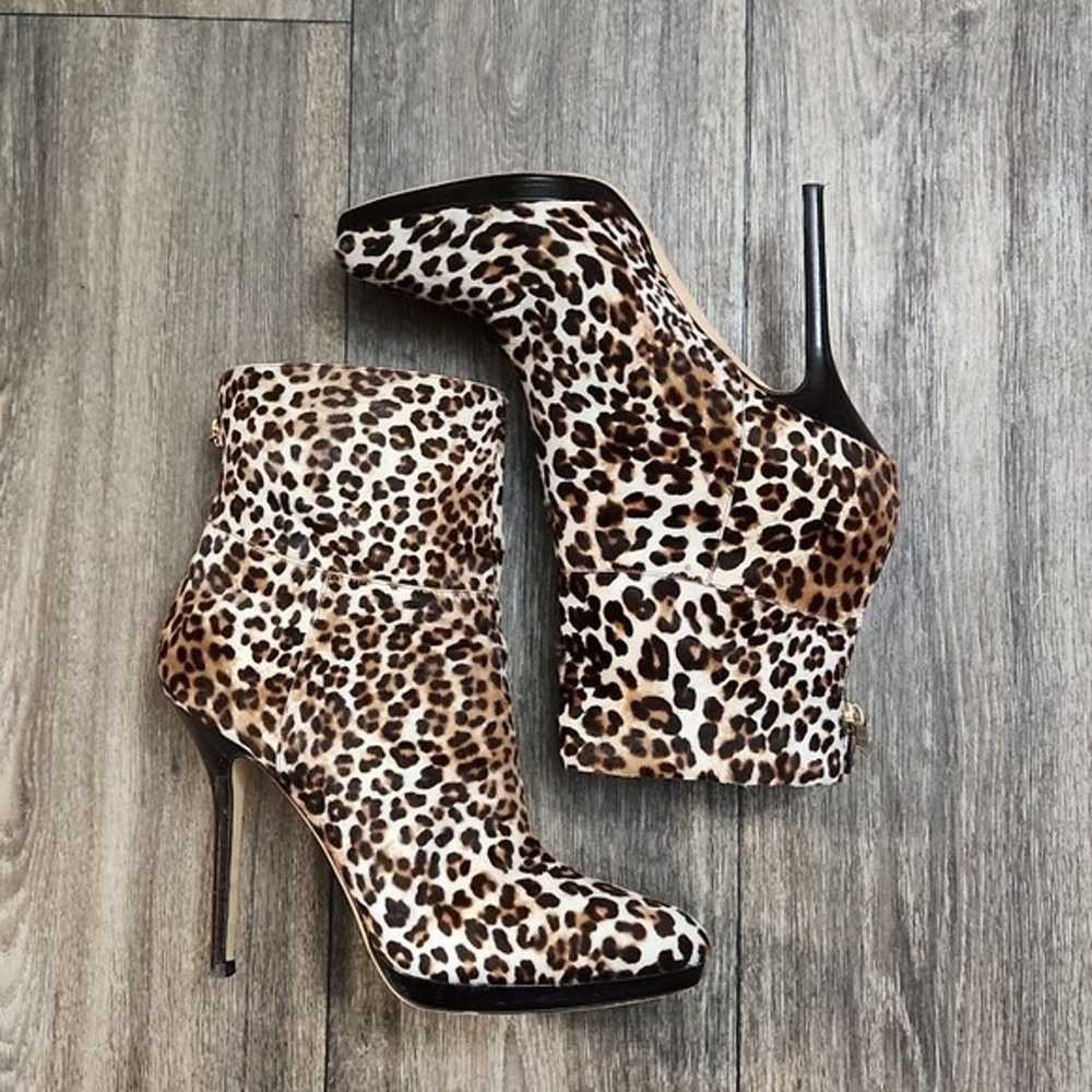 Jimmy Choo Alanis Leopard Print Ankle Boots In Mu… - image 9