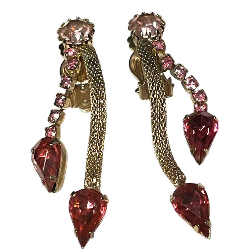 Vintage Costume Jewelry Statement Earrings - image 1