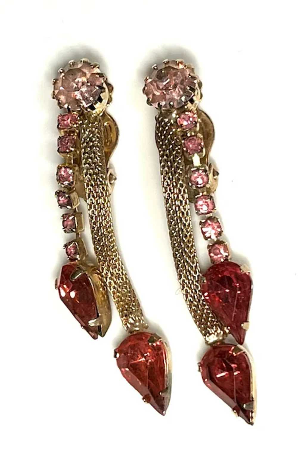 Vintage Costume Jewelry Statement Earrings - image 2
