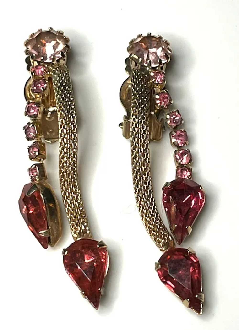 Vintage Costume Jewelry Statement Earrings - image 3