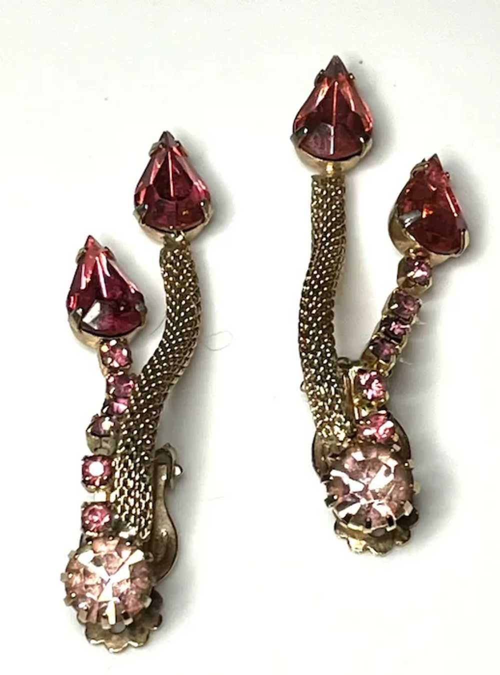 Vintage Costume Jewelry Statement Earrings - image 4