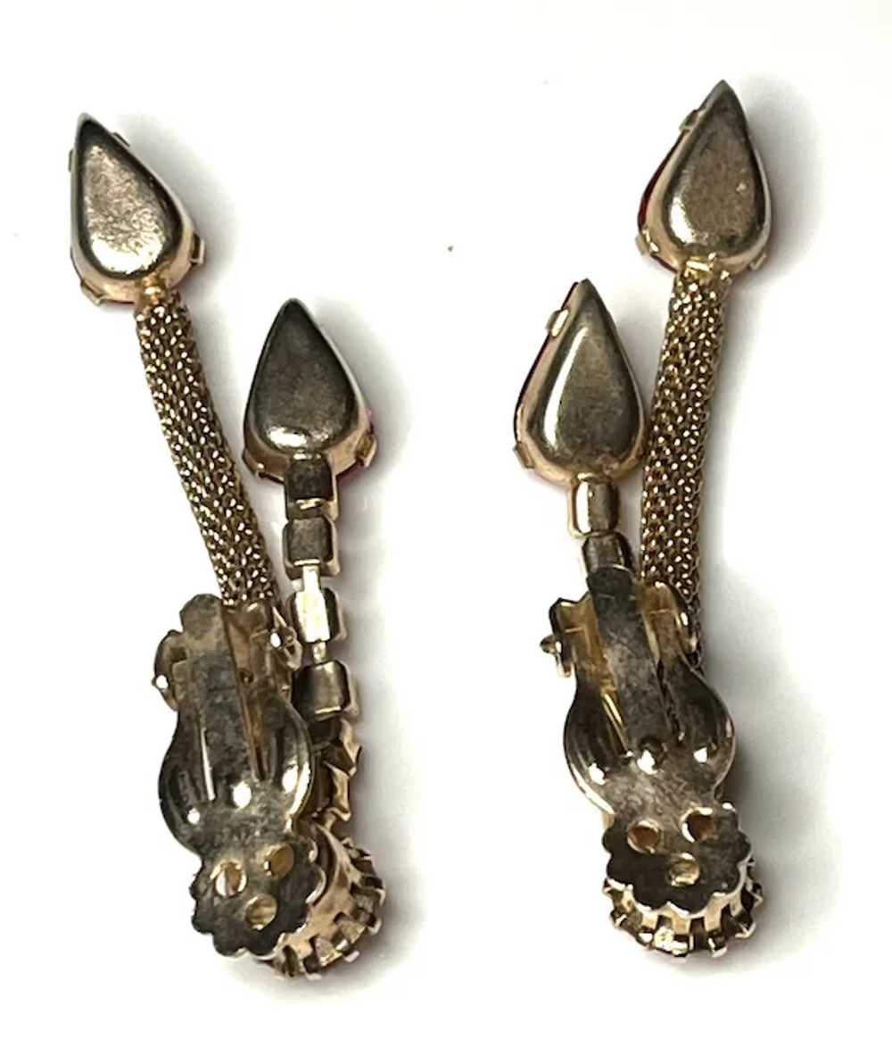 Vintage Costume Jewelry Statement Earrings - image 5