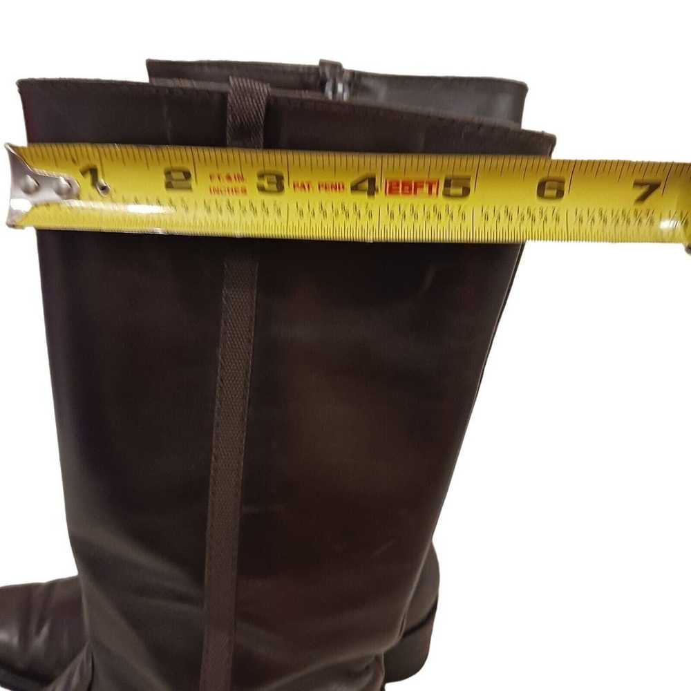 Stuart Weitzman BROWN Boots Size 7M Mid Calf BUTT… - image 10