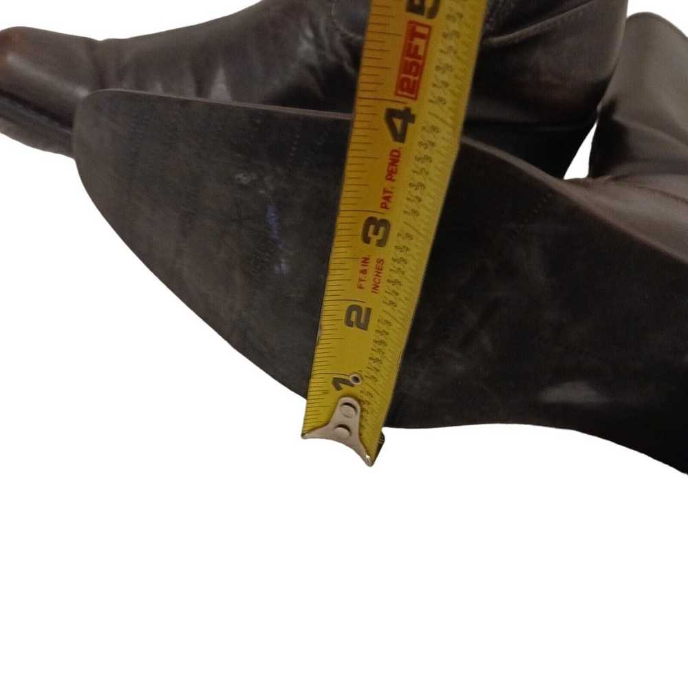 Stuart Weitzman BROWN Boots Size 7M Mid Calf BUTT… - image 12