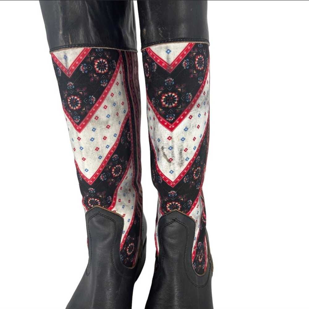 Freebird Sullivan Fabric Leather Boots 8 - image 2