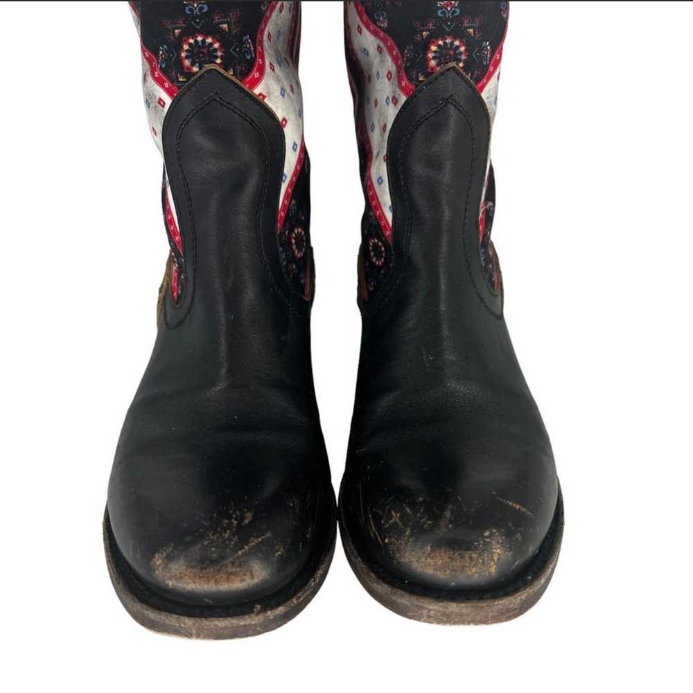 Freebird Sullivan Fabric Leather Boots 8 - image 3