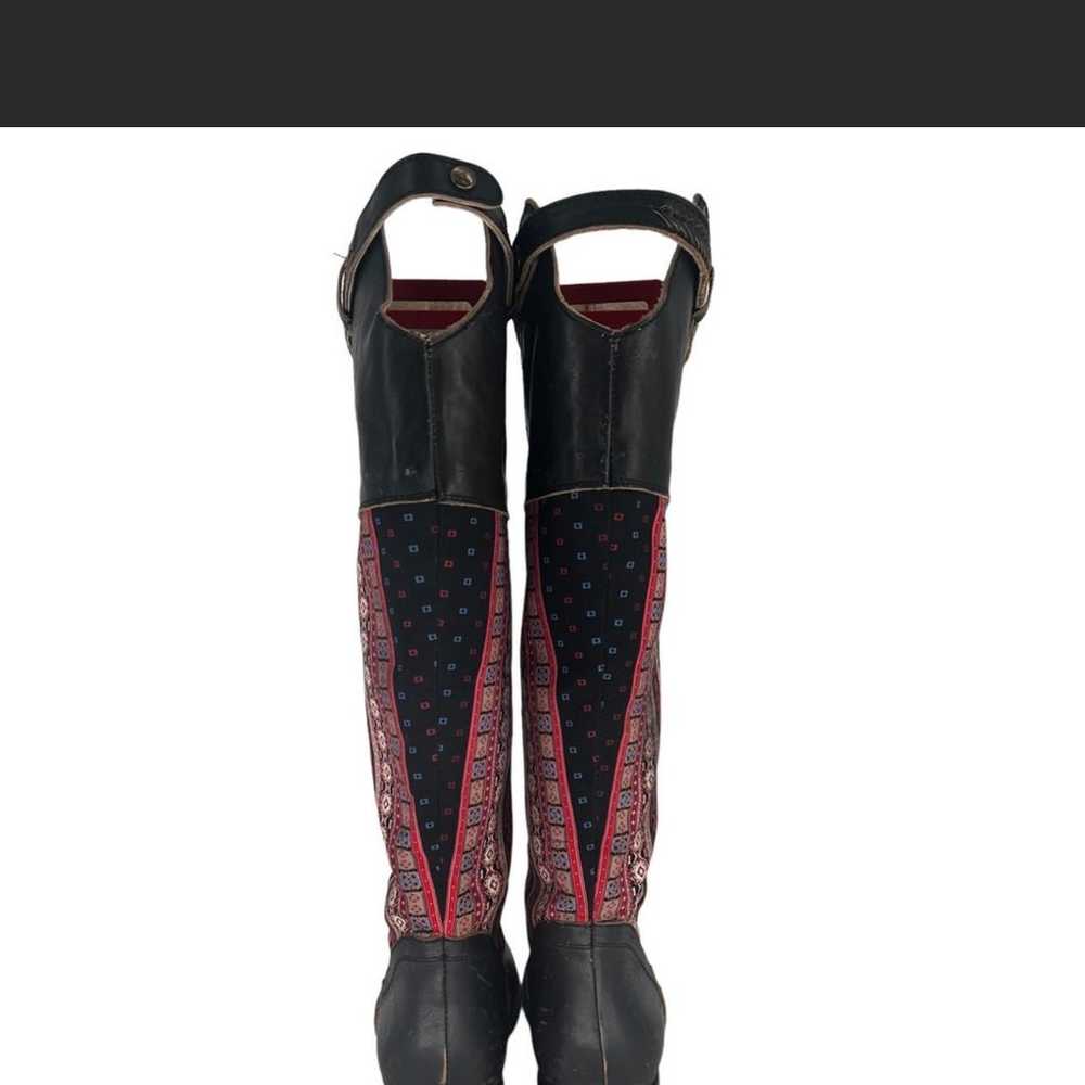 Freebird Sullivan Fabric Leather Boots 8 - image 4