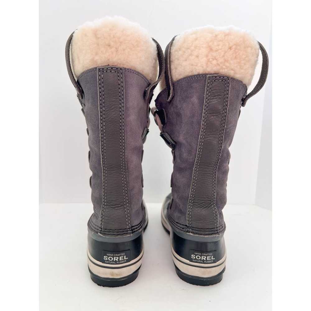 SOREL Women's Gray Sherpa Lined Lace Up Waterproo… - image 3