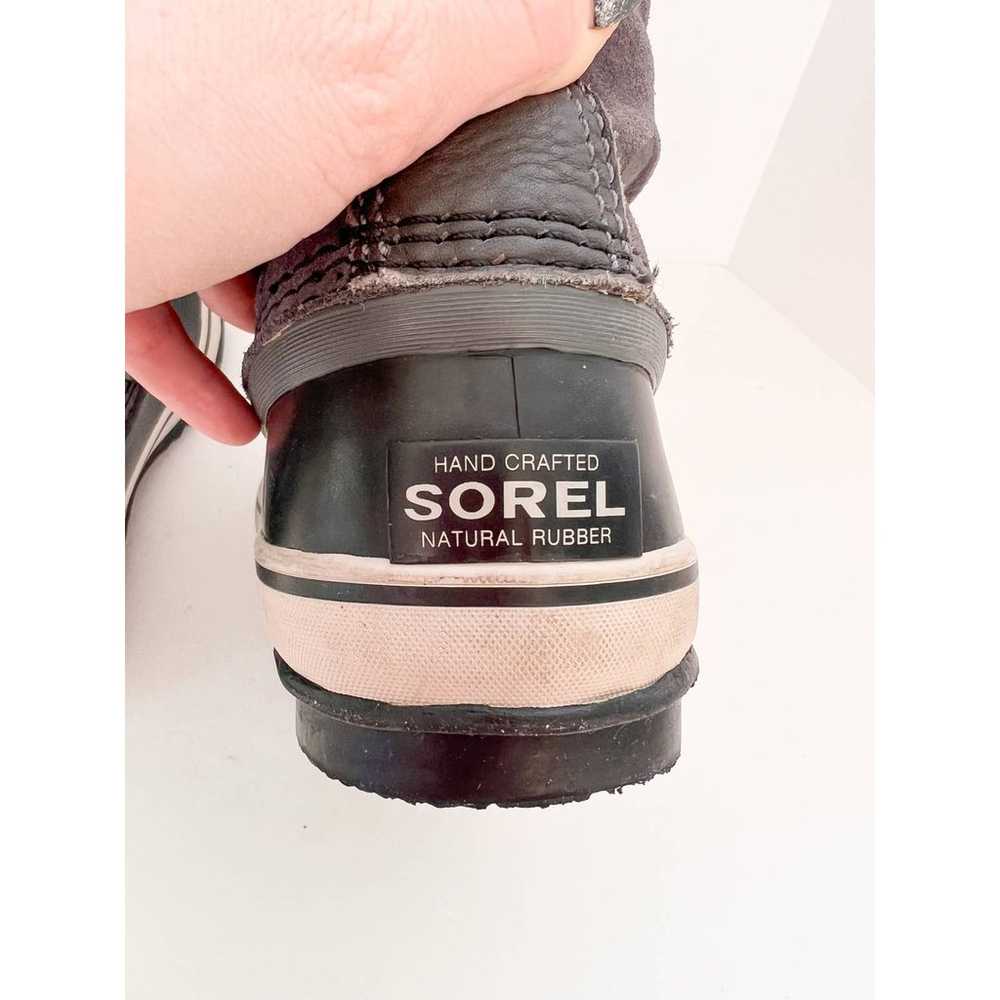 SOREL Women's Gray Sherpa Lined Lace Up Waterproo… - image 5