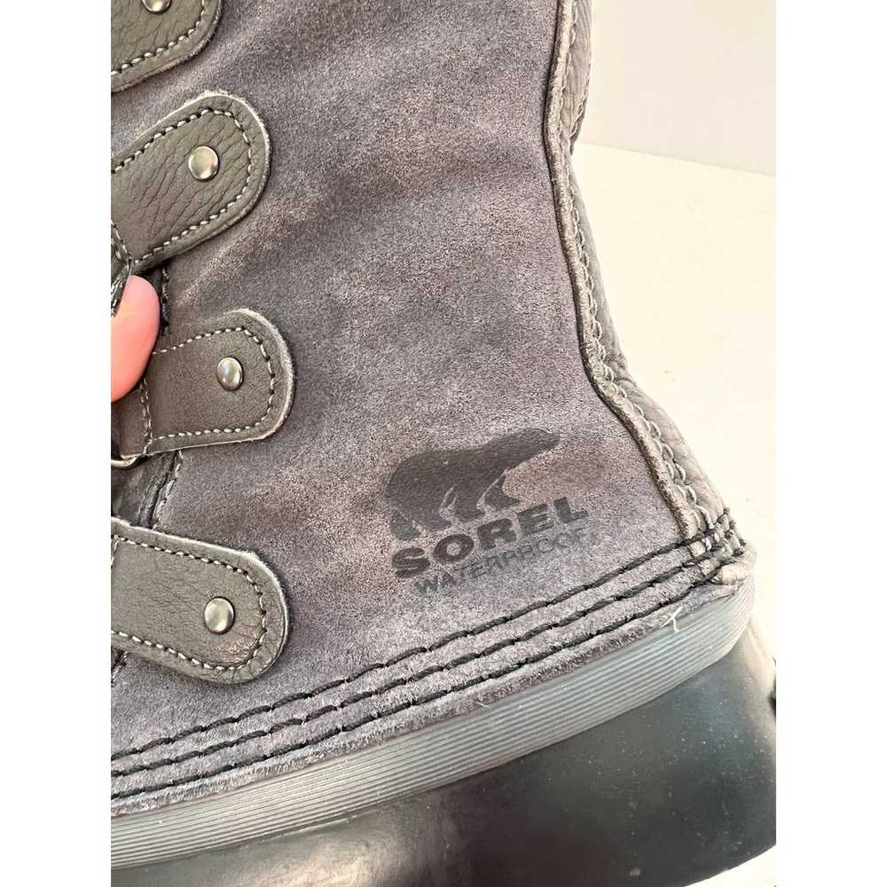 SOREL Women's Gray Sherpa Lined Lace Up Waterproo… - image 7