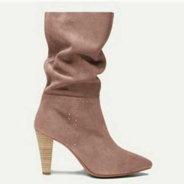 BA & SH Clem Pink Suede Slouch Boots - image 1