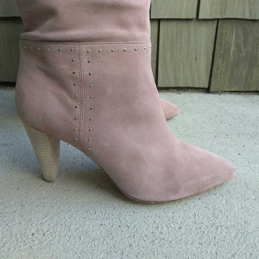 BA & SH Clem Pink Suede Slouch Boots - image 6