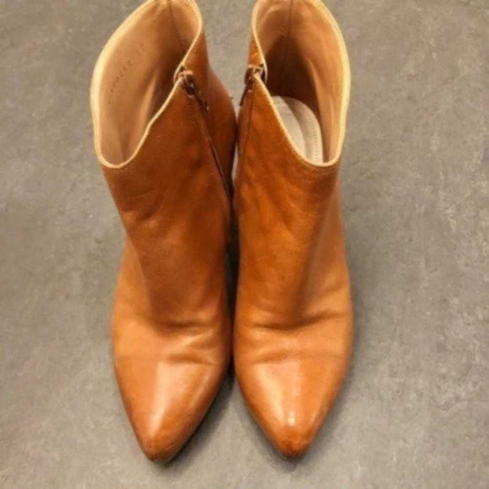 Margiela Tan Leather Ankle Boots Thin Stacked Heel - image 1