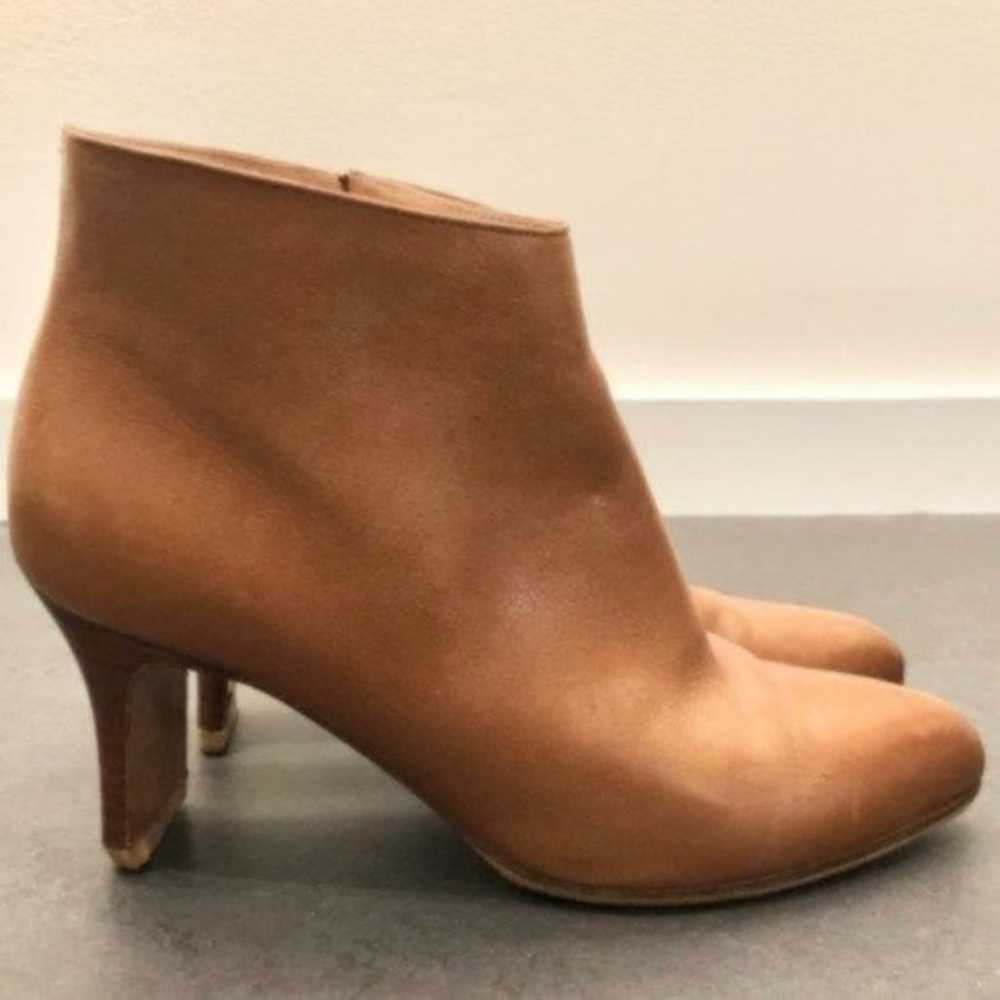 Margiela Tan Leather Ankle Boots Thin Stacked Heel - image 2