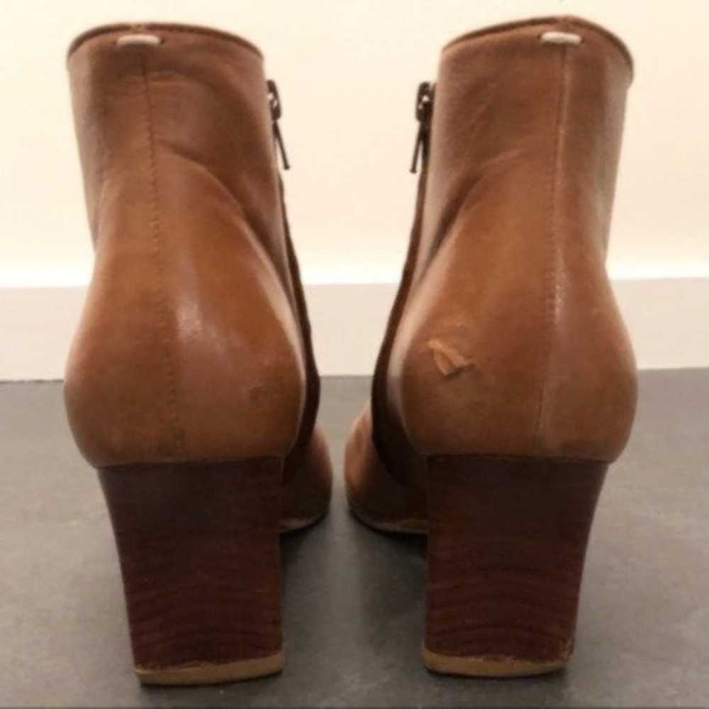 Margiela Tan Leather Ankle Boots Thin Stacked Heel - image 7