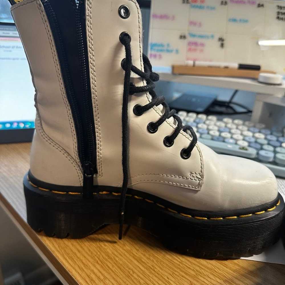 White Platform Doc Martens - image 3