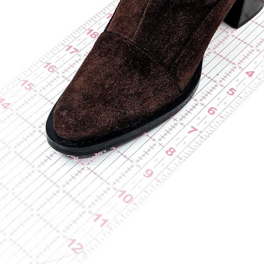 Gian Marco Women Brown Suede Elastic Panel Wester… - image 3