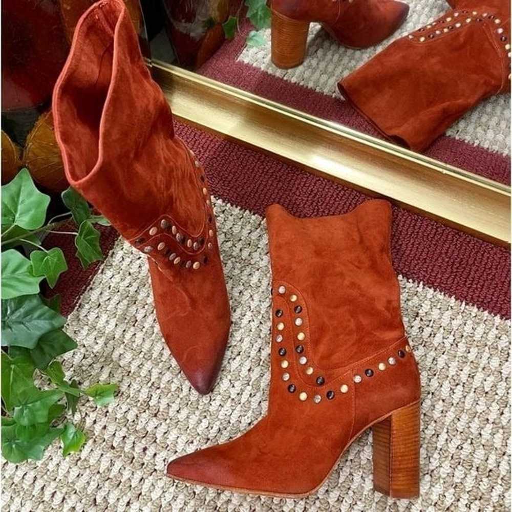 Free People Studded Dakota Heel Boots in Ginger S… - image 4