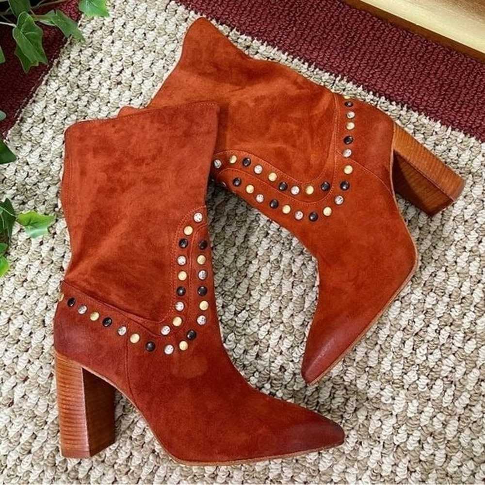 Free People Studded Dakota Heel Boots in Ginger S… - image 5