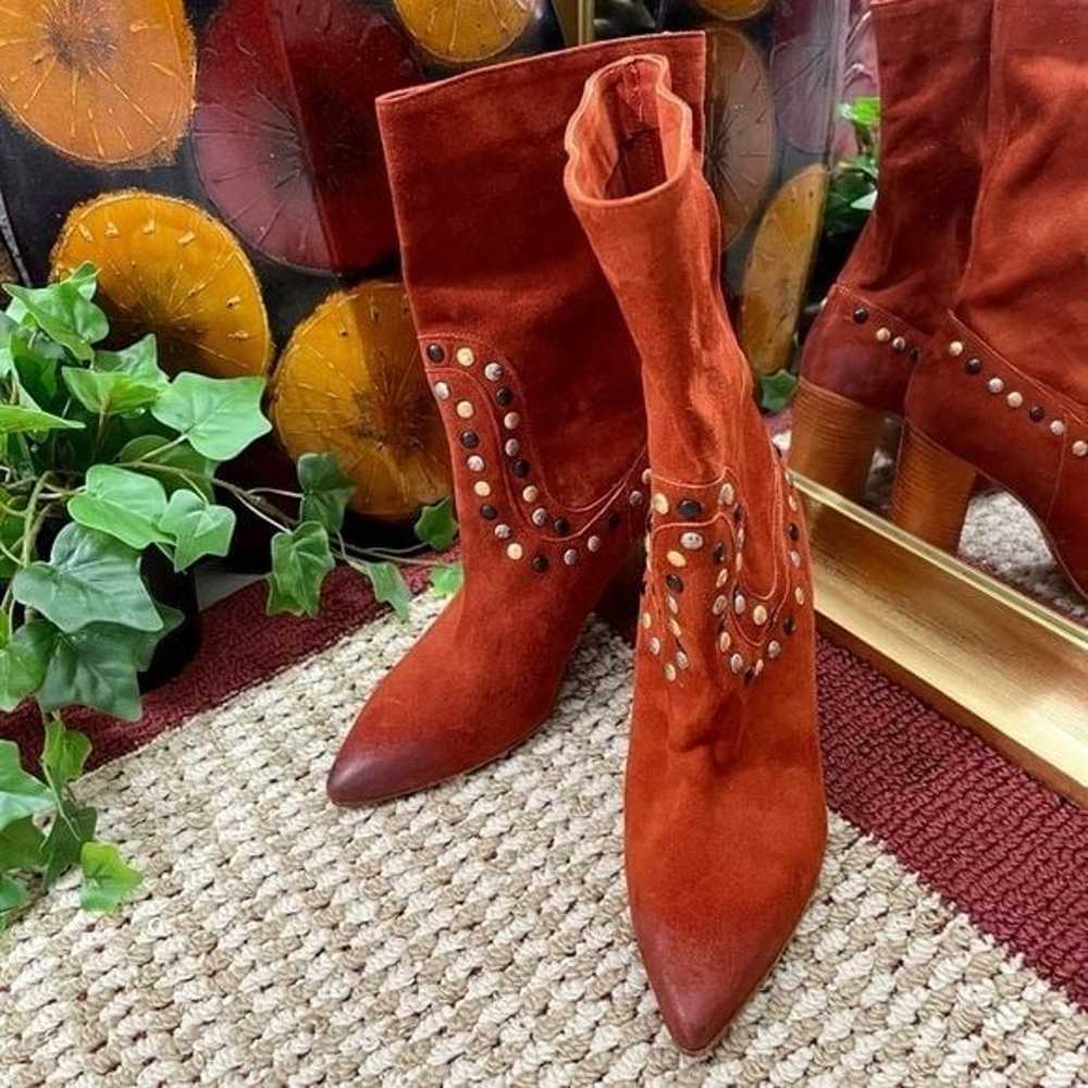 Free People Studded Dakota Heel Boots in Ginger S… - image 6