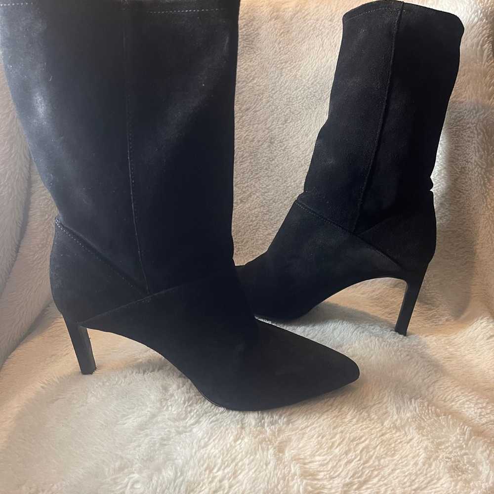 NWOT- ALLSAINTS Orlana Suede Boots. Size 7 (37) - image 2