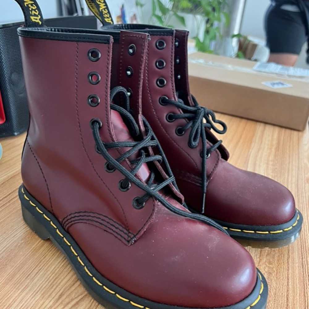 Dr. Martens 1460 Smooth Leather Lace Up Boots Che… - image 3