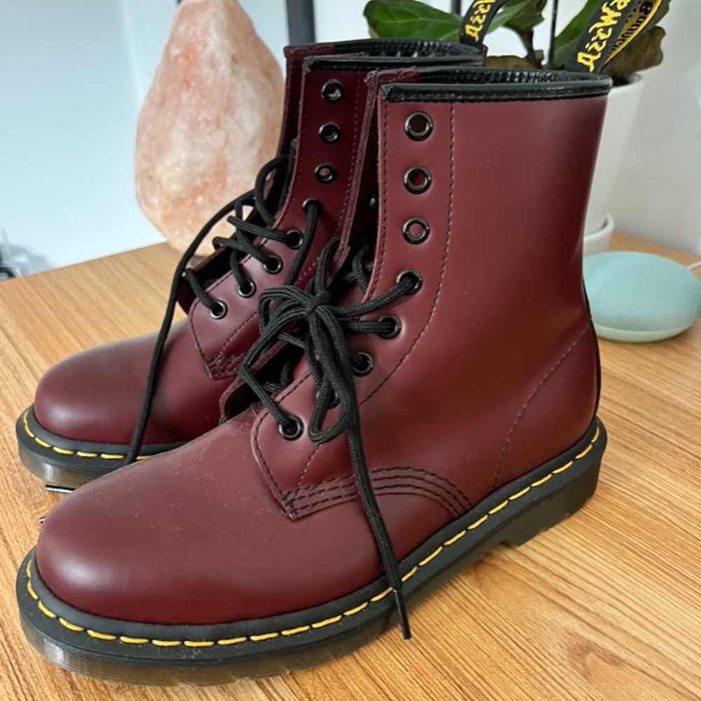 Dr. Martens 1460 Smooth Leather Lace Up Boots Che… - image 5