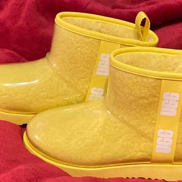 Canary yellow clear mini UGG boots - image 1