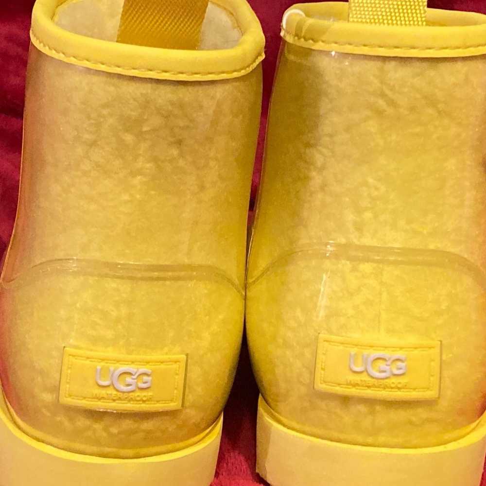 Canary yellow clear mini UGG boots - image 2