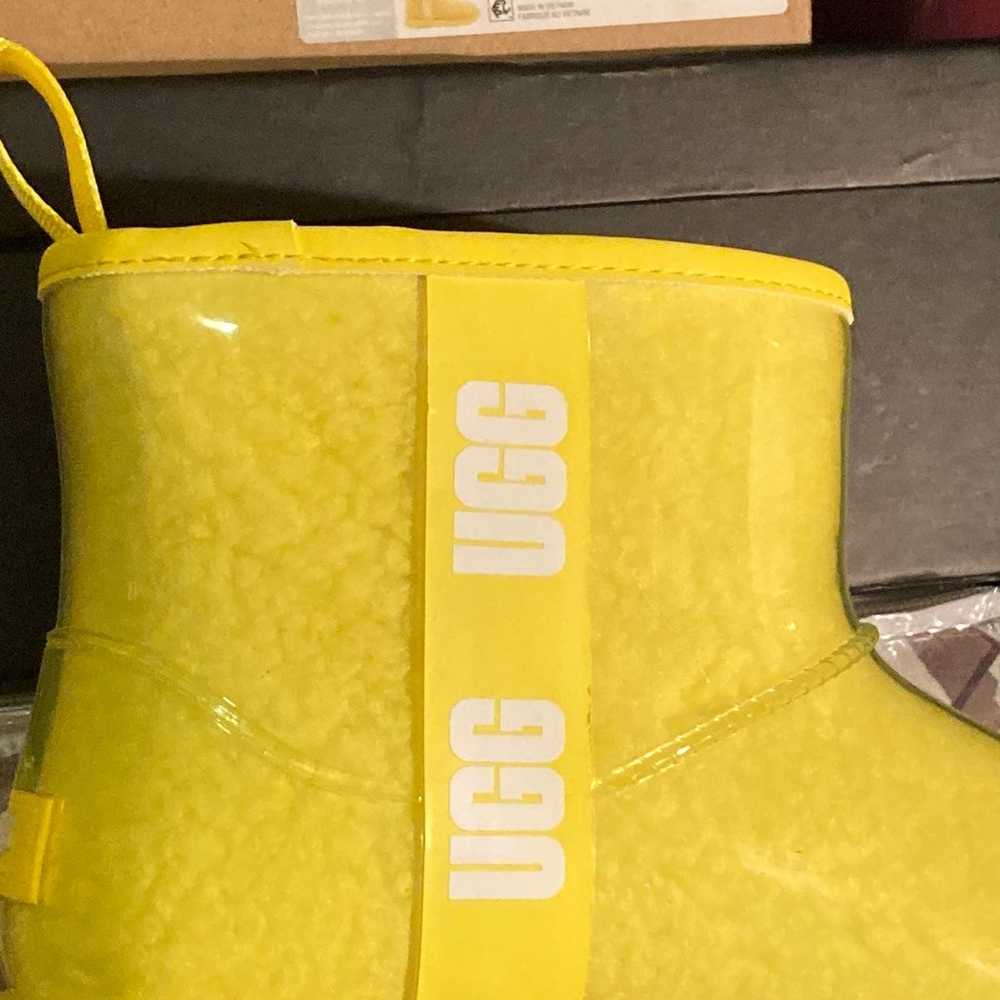 Canary yellow clear mini UGG boots - image 9